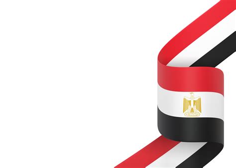 Egypt Flag Design National Independence Day Banner Element Transparent