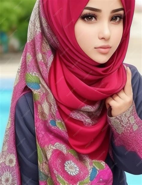 Premium Ai Image Beautiful Hijabi Girl
