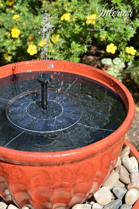 Solar Plant Pot Water Fountain In Under 15 Minutes The