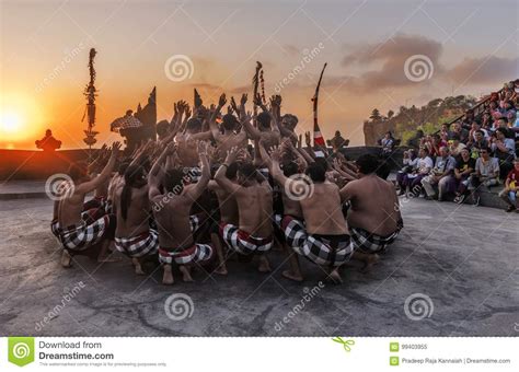 Uluwatu Kecak And Fire Dance Bali Indonesia Editorial Image Image