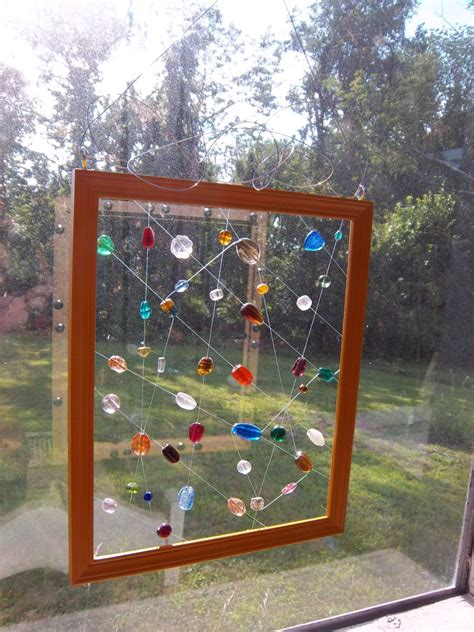 Glass Bead Sun Catcher By Inkandpress On Etsy Diy Wind Chimes Glass