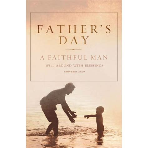 Bulletin Father Faithful Pkg 100 Bulletin Cover
