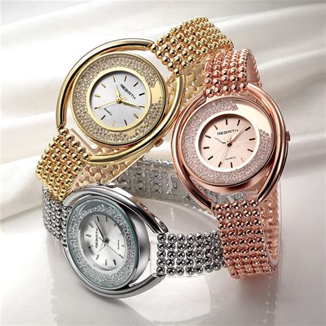 rebirth re079 fashion women quartz watch ladies luxury diamond steel strap bracelet watch women