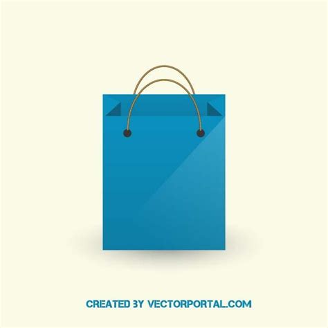 Vetor De Sacola De Compras Azul Royalty Free Stock SVG Vector And Clip Art