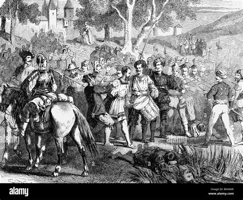 Events German Peasants War 1524 1526 Landsknechts Have To Run The