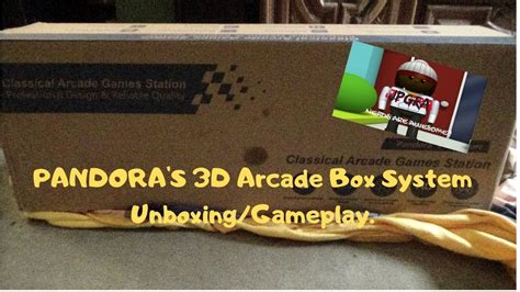 Pandoras 3d Arcade Box System Unboxinggameplay Youtube