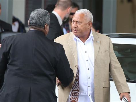 Fijian Prime Minister Frank Bainimarama Is Visiting Australia