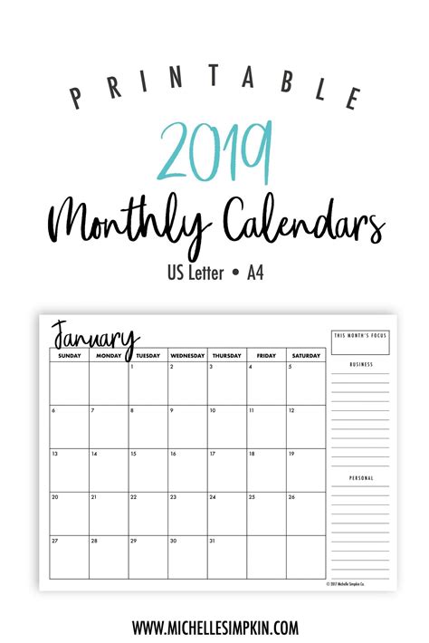 Free Calendars Monday Thru Sunday Example Calendar Printable