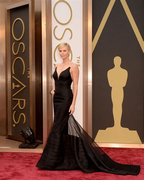 Charlize Theron At The 86th Annual Academy Awards Oscars 2014 Red
