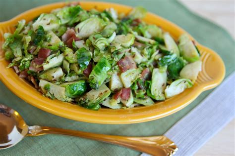 These pan fried brussel sprouts and bacon make for a quick low carb side dish. Stir-fried Brussels Sprouts with Bacon and Caraway Seeds ...