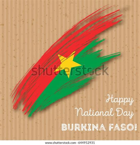 Burkina Faso Independence Day Patriotic Design Stock Vector Royalty