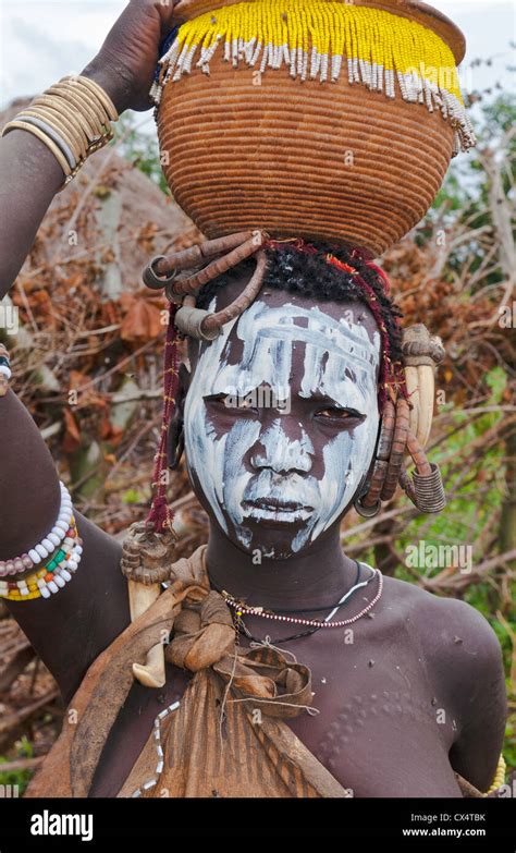 Jinka Ethiopia Africa Village Lower Omo Valley Mago National Park Wild Tribe Mursi Tribal