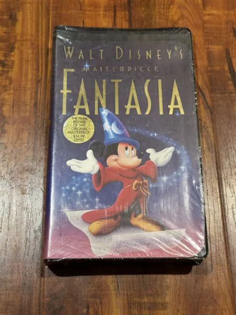 FANTASIA WALT DISNEY Masterpiece Home Video VHS Tape Mickey Mouse New