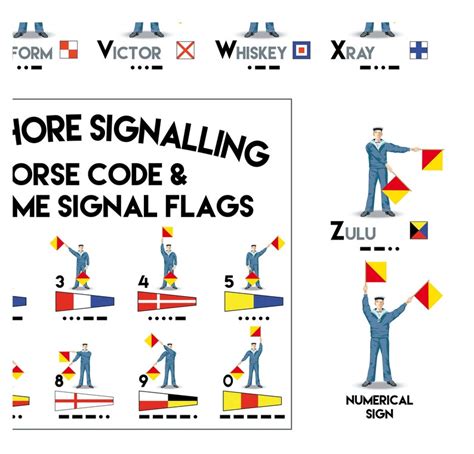 Maritime Semaphore Flags Signal Flags Pennants Morse Code Marine