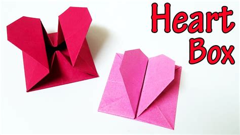Origami Heart Box Tutorial Youtube