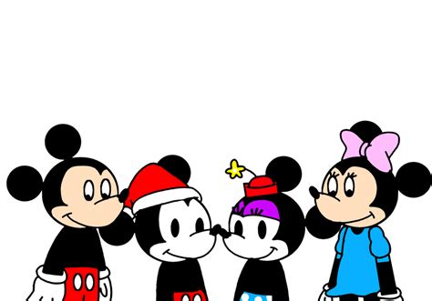 Christmas With Classic And Modern Mickey N Minnie By Marcospower1996 On