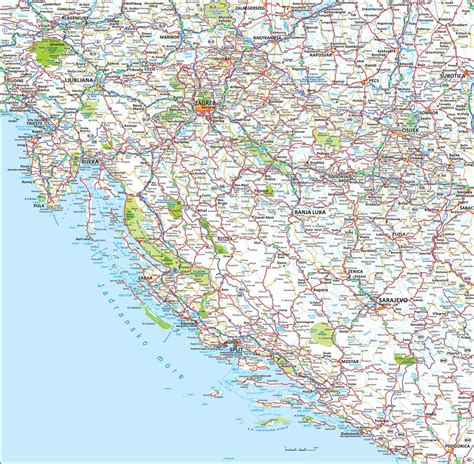 Karta Hrvatska I Bih Karta