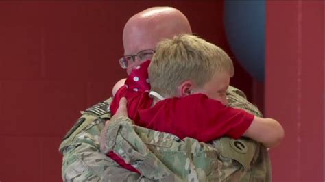soldier dad s magical surprise for son cnn video