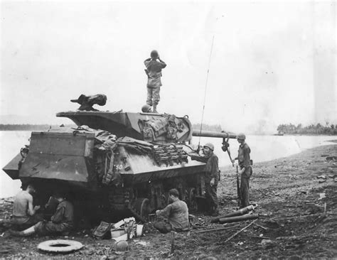 M10 Supporting The 77th Id Near Ormoc In The Philippines 1944 Tank