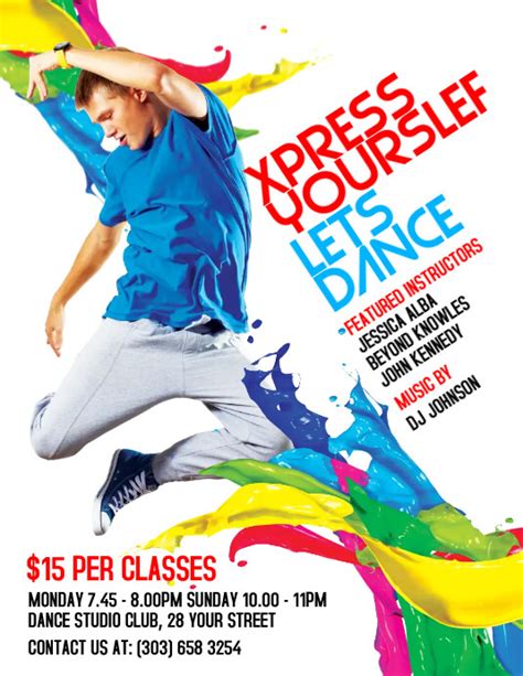 Dance Fitness Flyer Template Postermywall
