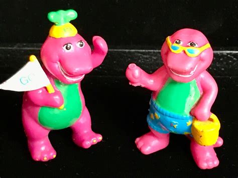 1993 Miniature Barney Figurines Etsy