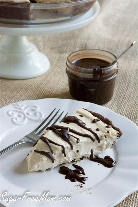 This is frozen no bake peanut butter pie recipe. Sugar- Free Peanut Butter Cheesecake Mousse Pie {Keto, No Bake}