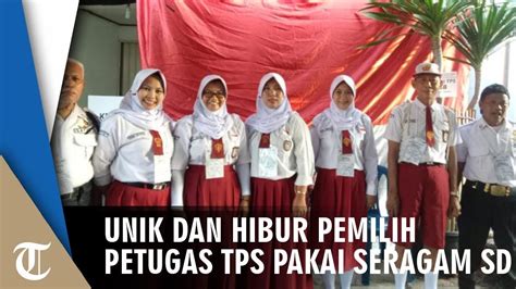 Petugas Tps 048 Krendang Kenakan Seragam Sd Tribun Video