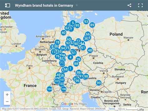 Wyndham Rewards Map Germany Austria Switzerland 107