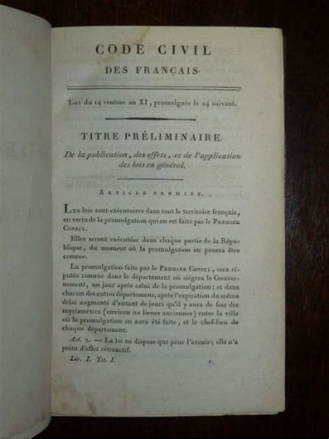 Napoleon Code Civil Des Français Code Napoléon Edition Originale