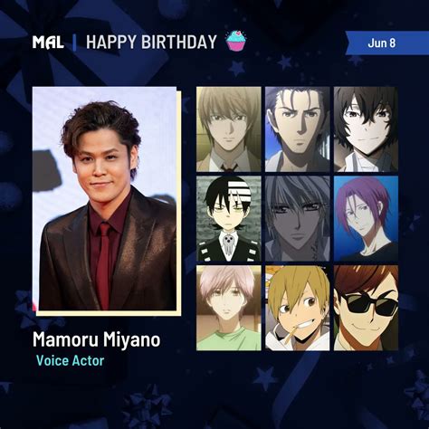 Myanimelist On Twitter Happy Birthday To Mamoru Miyano 🎂 Full