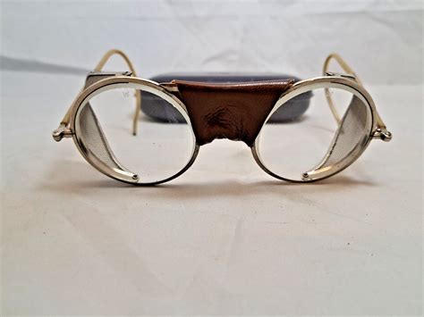 Vintage Steampunk Willson Goggles Safety Glasses Spec Gem