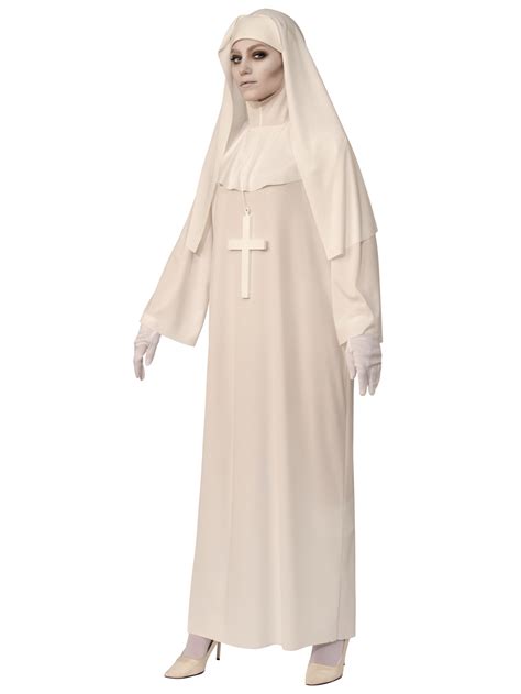 White Nun Religious Horror Ghost Scary Mary Halloween Adult Womens Costume Std 883028353712 Ebay
