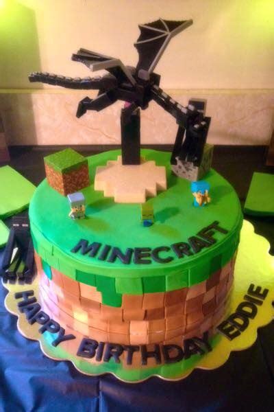 Minecraft Ender Dragon Cake Dragon Cake Ideas Aniversario Donut