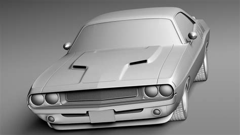 Dodge Challenger 1970 Pro Touring 3d Model By Squir