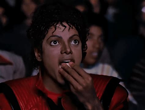 Michael Jackson Eating Popcorn In A Theatre With Color Correction And