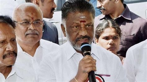 Tamil Nadu Panneerselvam Stressed On Unity In Aiadmk Praises Cm Palaniswami