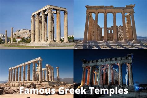 Most Famous Greek Temples Artst