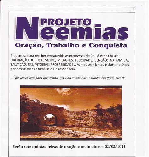 11 assim, cheguei a jerusalém. Palavra de Vida: Campanha Neemias Reconstruindo os muros ...