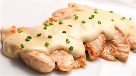 Pechuga De Pollo En Salsa De Queso Receta Muy Fácil Rápida Y