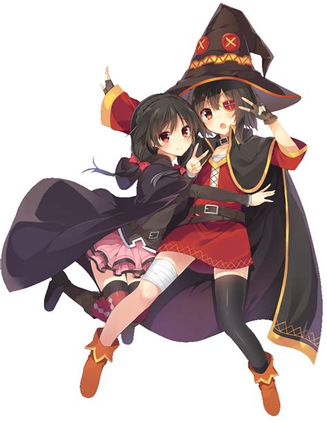 Render 153 Megumin And Yunyun By Clevermanh On Deviantart