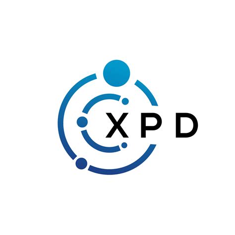 Xpd Letter Technology Logo Design On White Background Xpd Creative