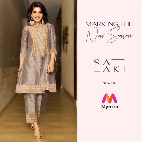 Myntra Adds Fashion Icon Samanthas Fashion Brand Saaki To Its