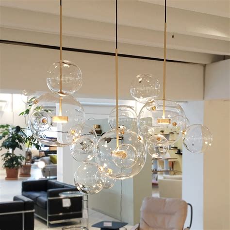 Modern Bolle Pendant Lamp Glass Lampshade Bubble Pendant Light For
