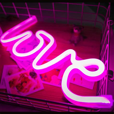 Pink Neon Sign Neon Light For Room Tapestry Girls