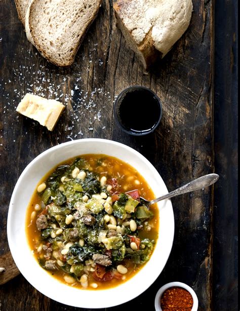 I cannot even begin to describe how good this is! Escarole and White Bean Soup - WILD GREENS & SARDINES