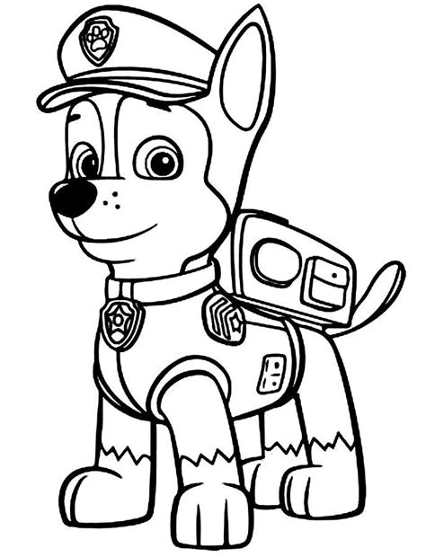 Paw patrol is een enorm spannende actieserie met 6 superdappere hondjes in de hoofdrol. Kleurplaat Paw Patrol Robot Hond