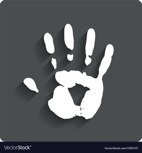 Handprint Clip Art Vector