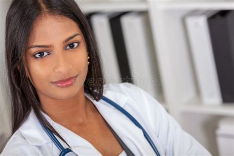 Asian Indian Female Woman Hospital Doctor Stock Image Image Of Indian
