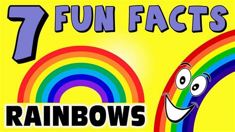7 Fun Facts About Rainbows Facts For Kids Rainbow Learning Colors Rain