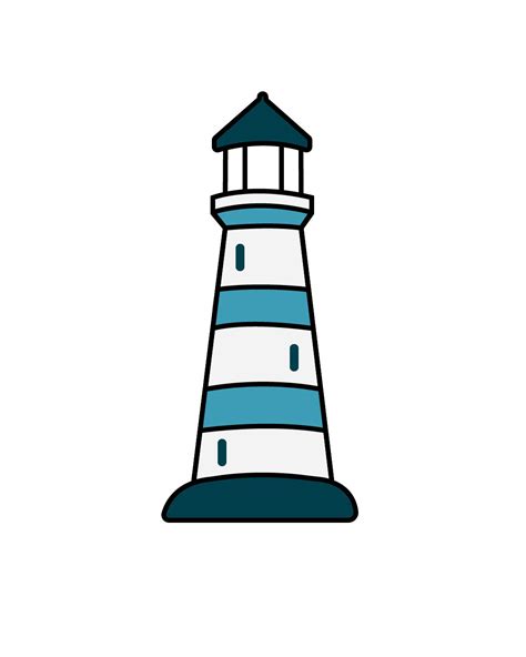 How To Draw Lighthouses In Simple Steps Learn With Fun